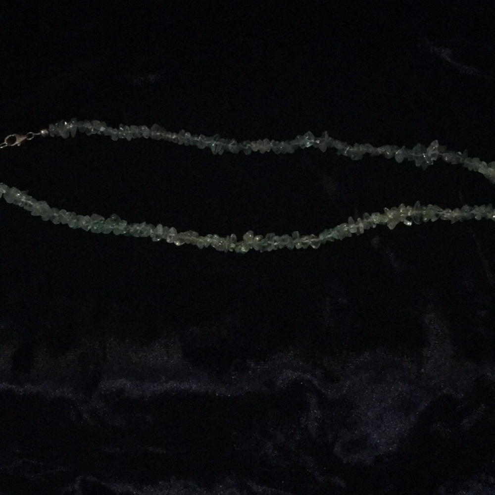 Paraiba appetite bead chip necklace